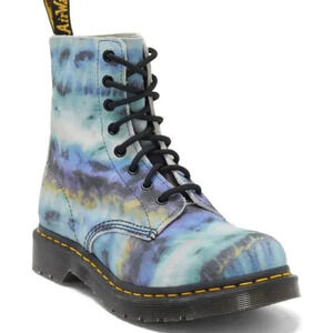 Dr. Martens 1460 Pascal Blue Summer Tie-Dye Boots. Sz: 5